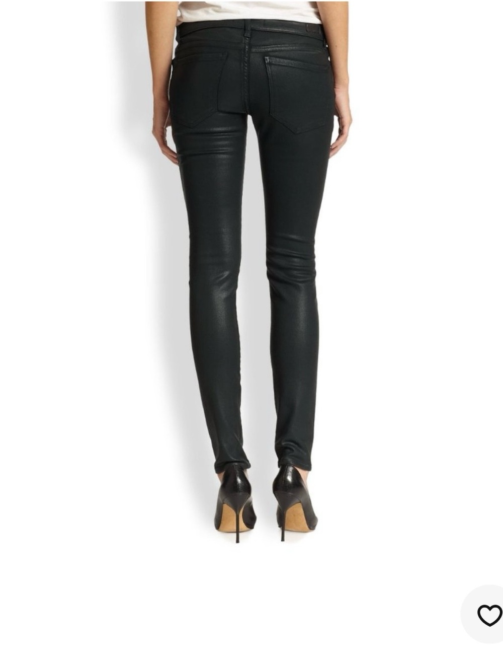 Joie Black Coated Skinny Jeans